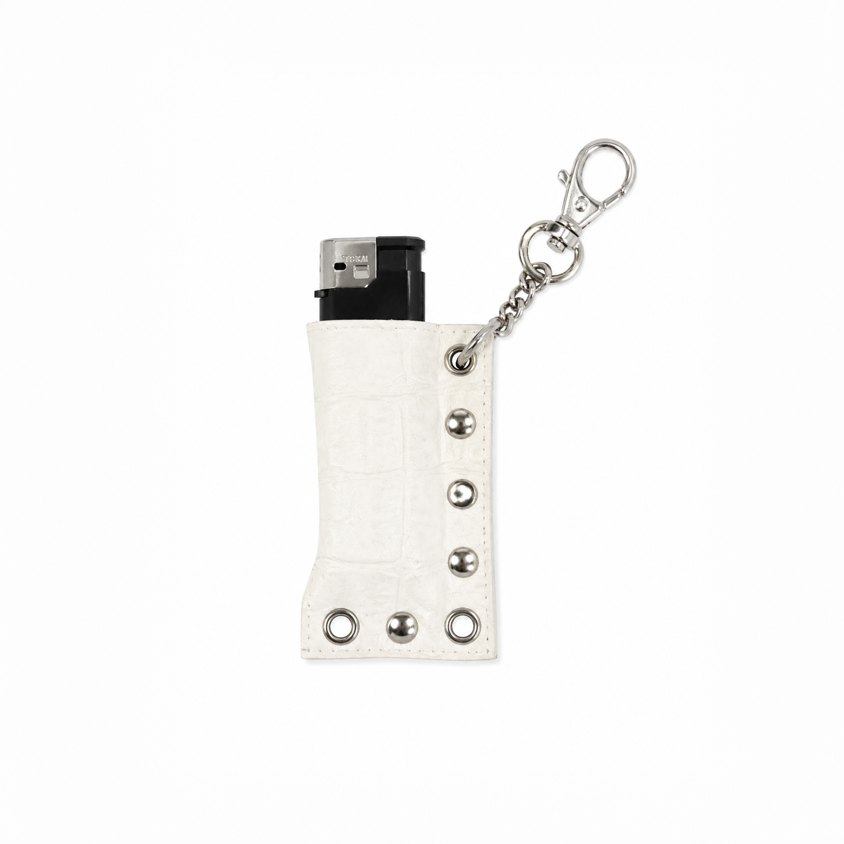 White Studded Lighter Case