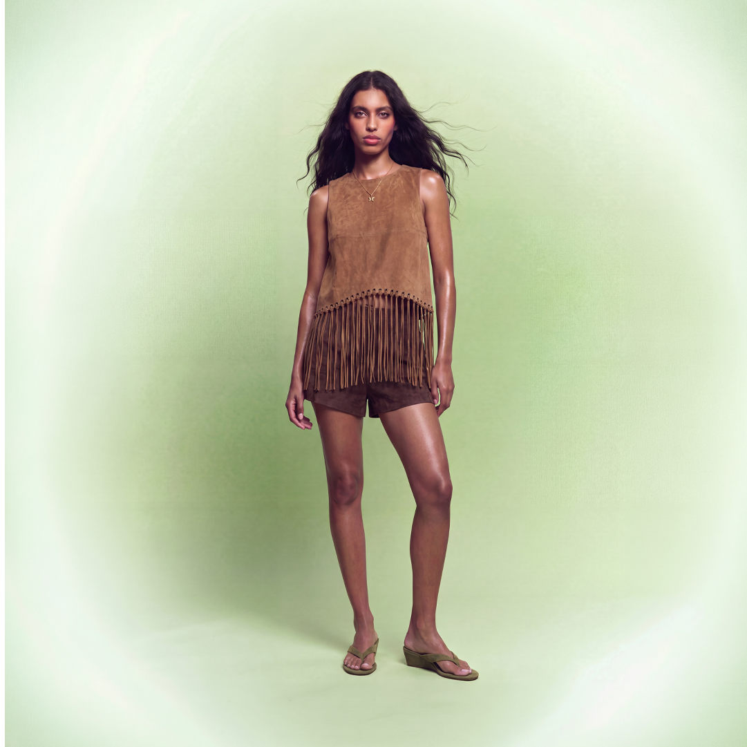Fringe Halter Top