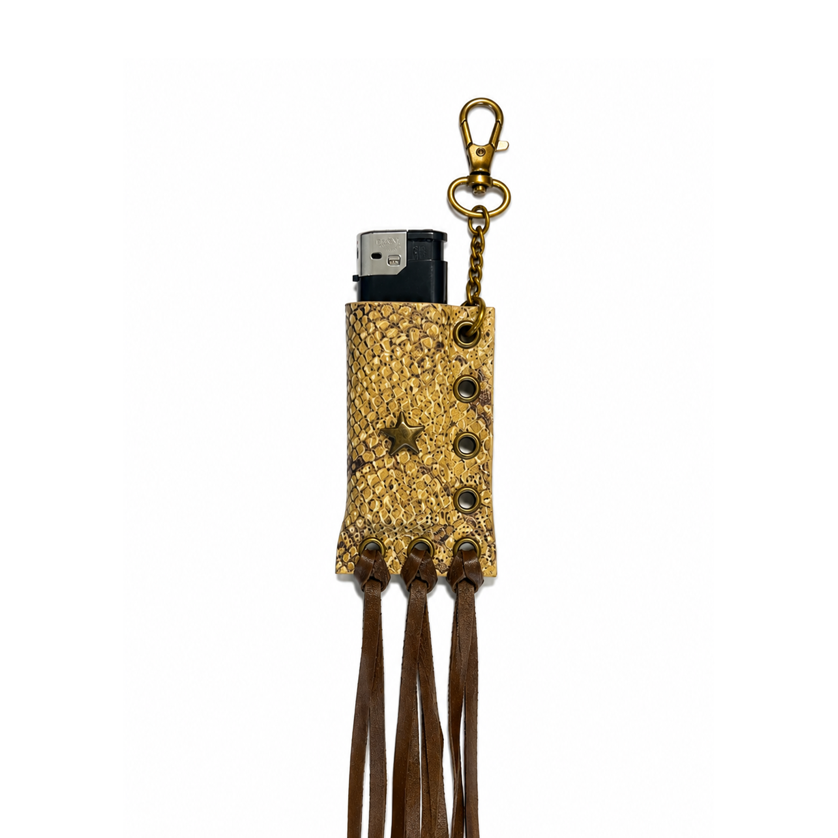 Gold Snake Lighter Case