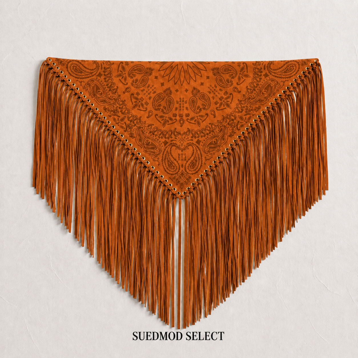 Signature Large Bandanna Scarf Burnt Orange