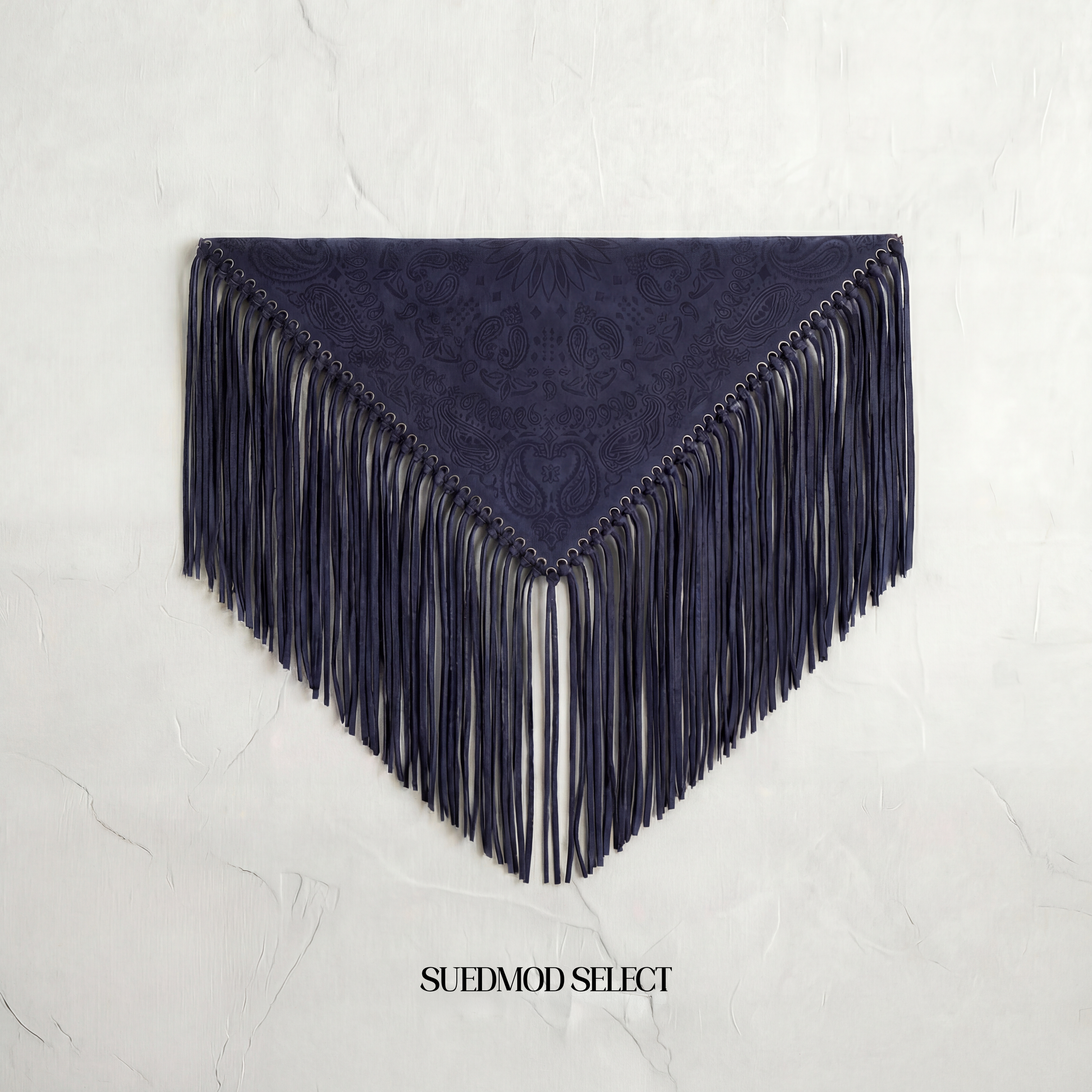 Signature Large Bandanna Scarf Dark Navy Blue