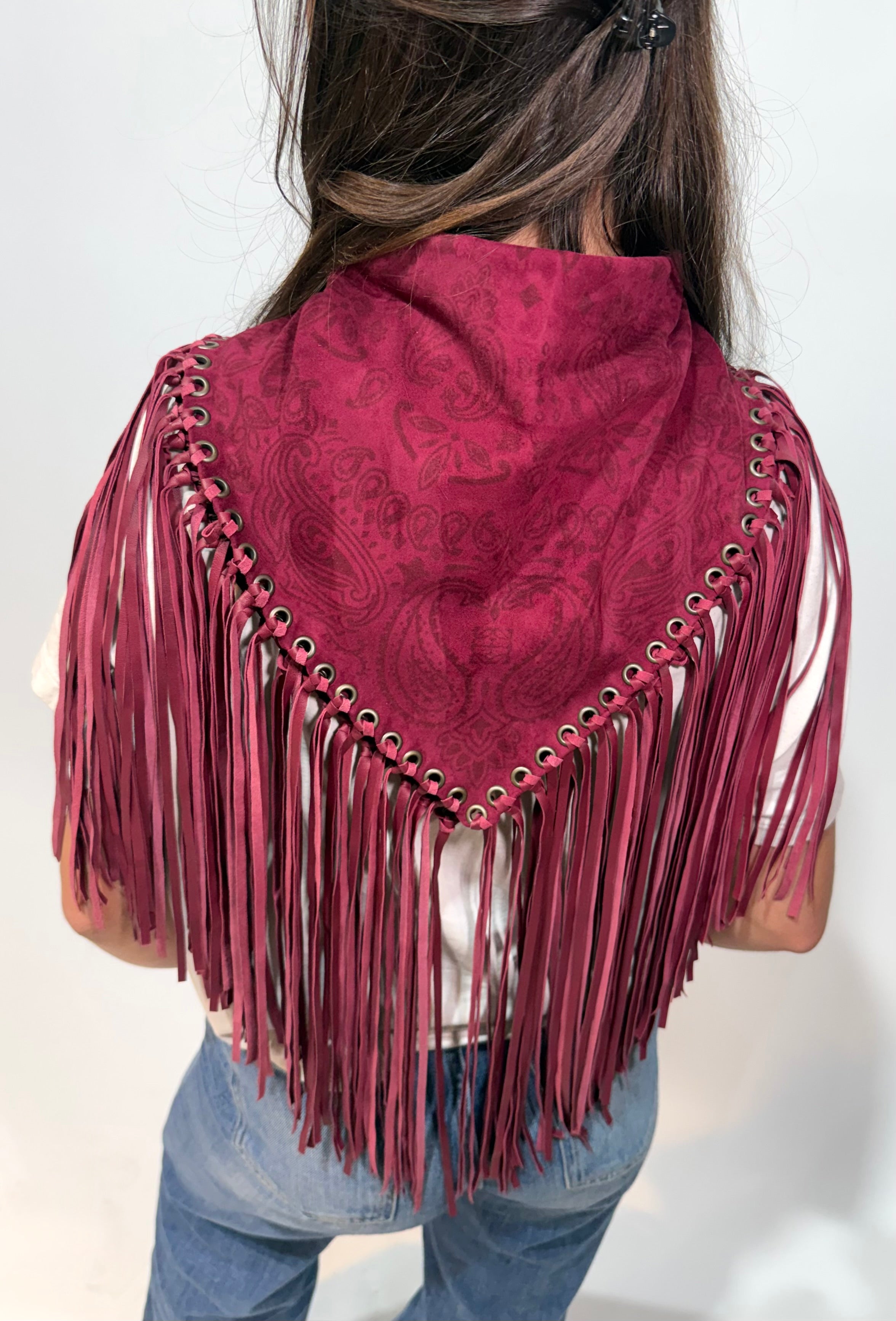 Signature Small Bandanna Scarf Rasberry