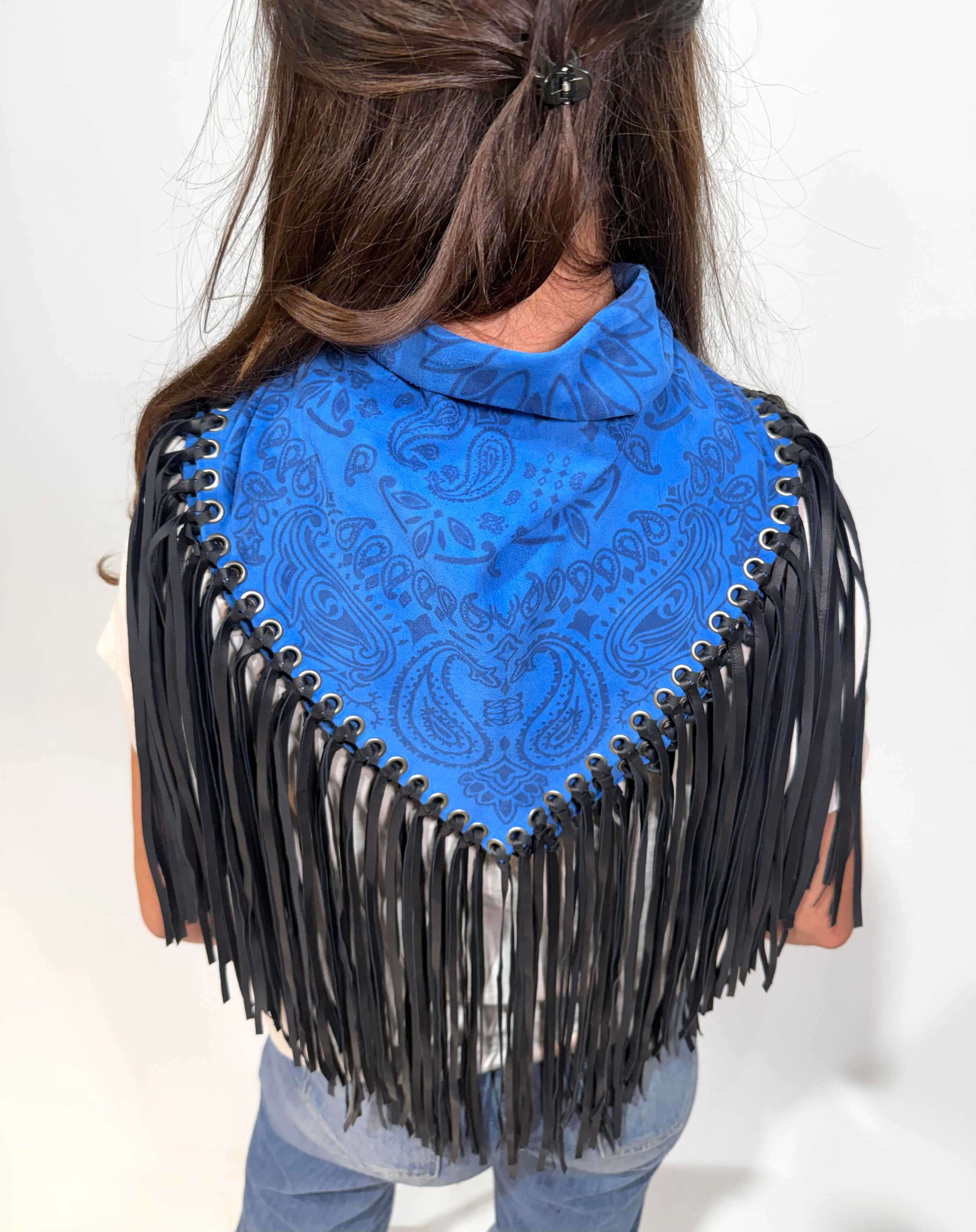 Signature Small Bandanna Scarf Blue Marine