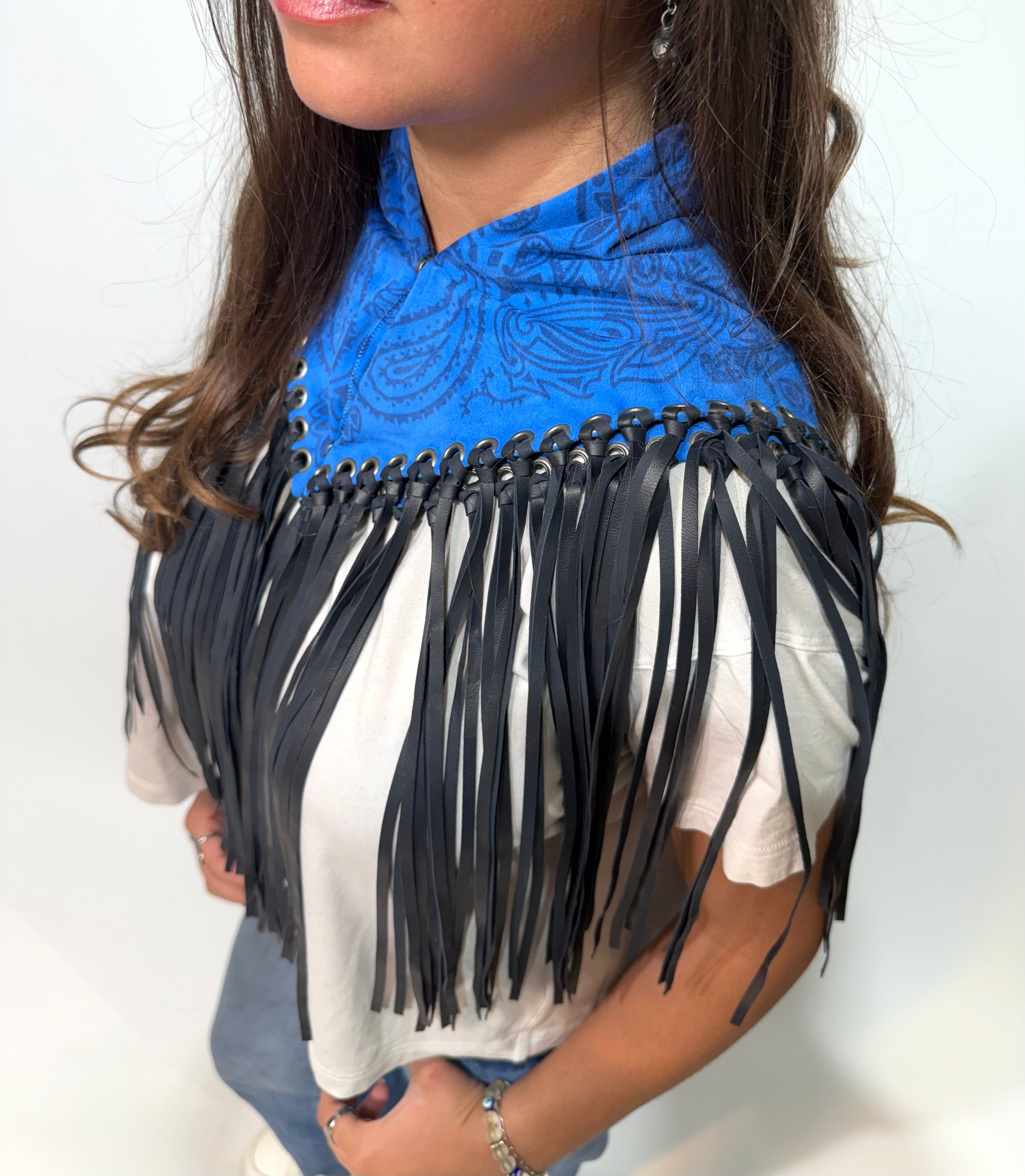 Signature Small Bandanna Scarf Blue Marine