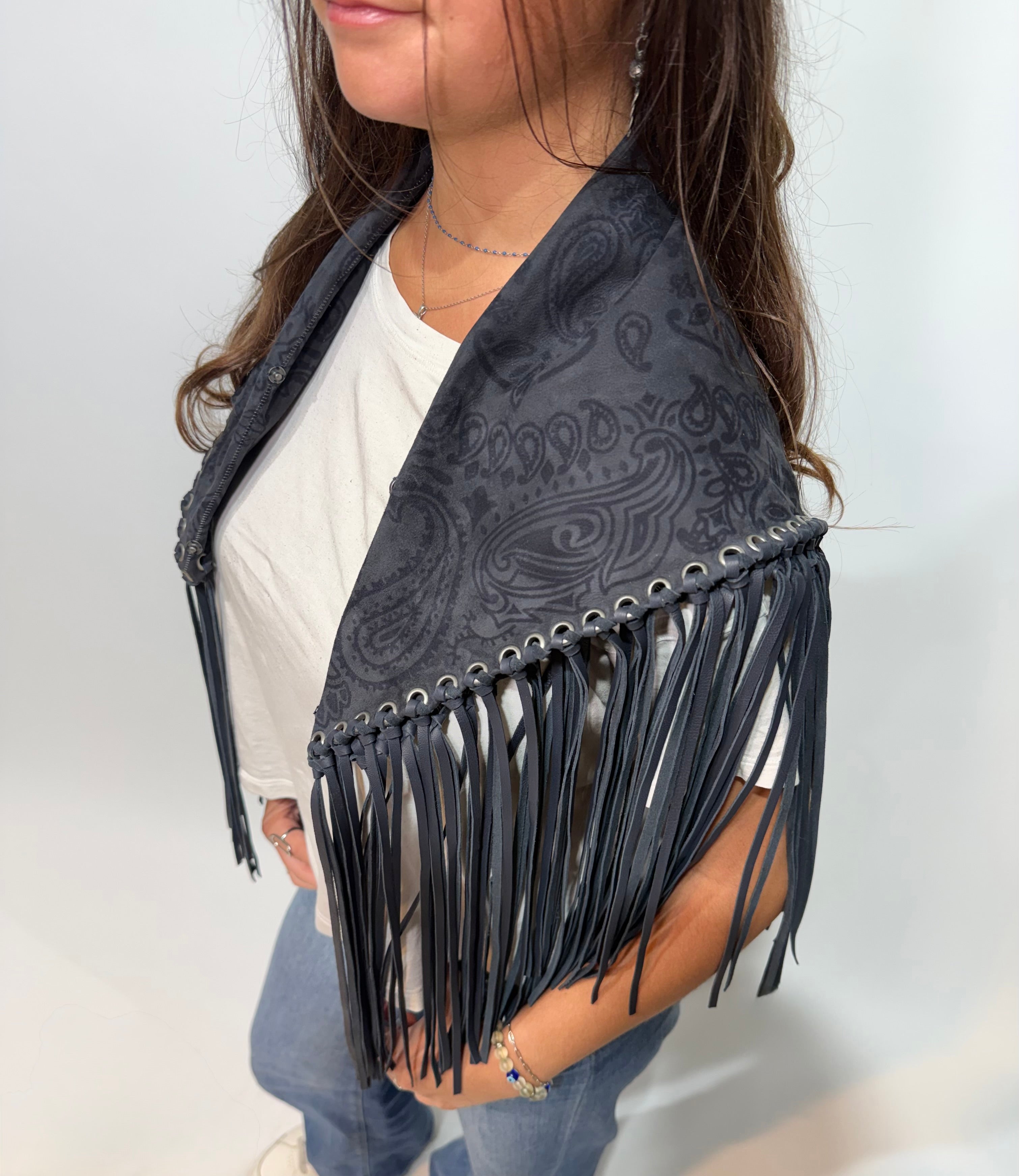 Signature Large Bandanna Scarf Dark Navy Blue
