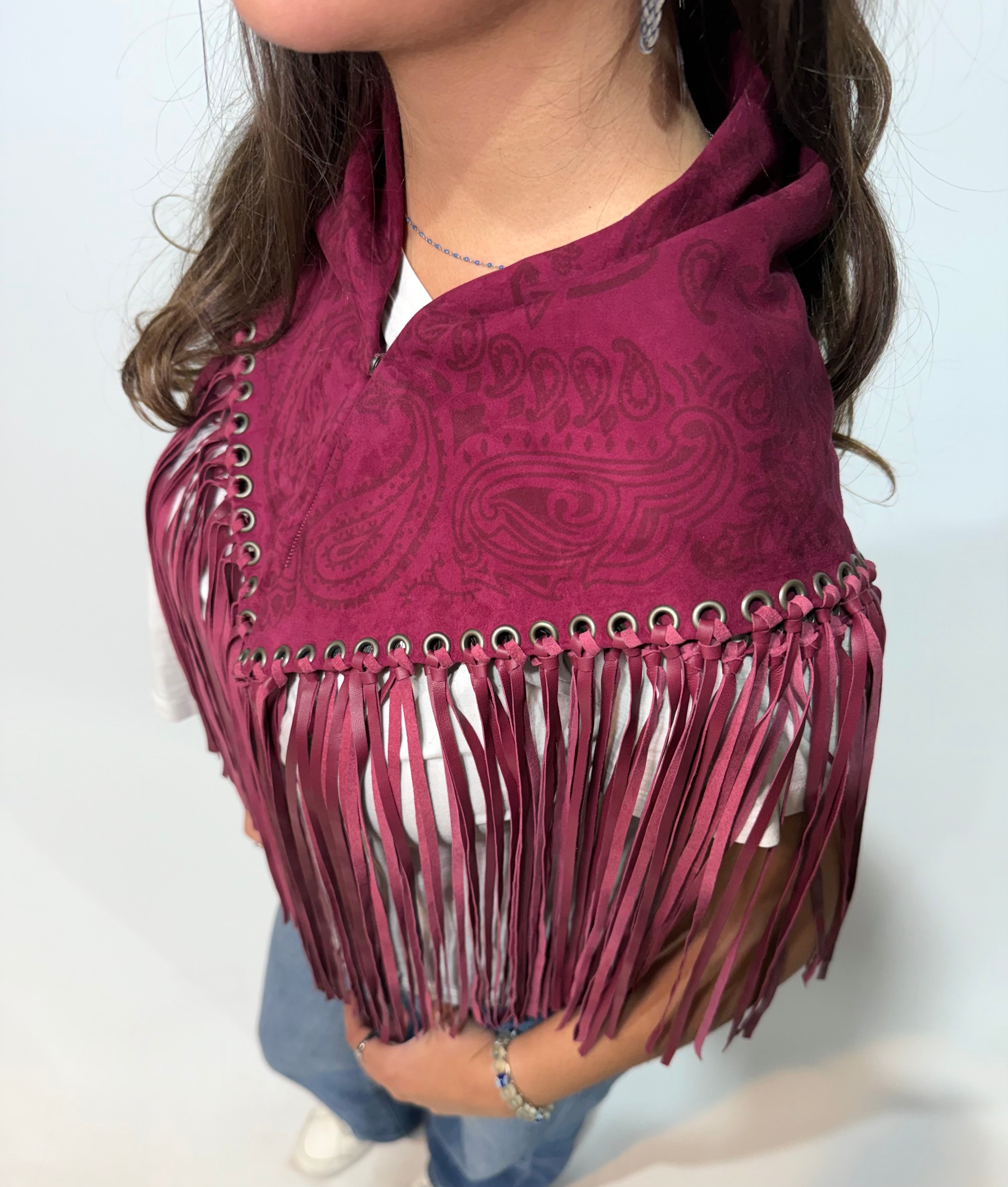 Signature Large Bandanna Scarf Rasberry