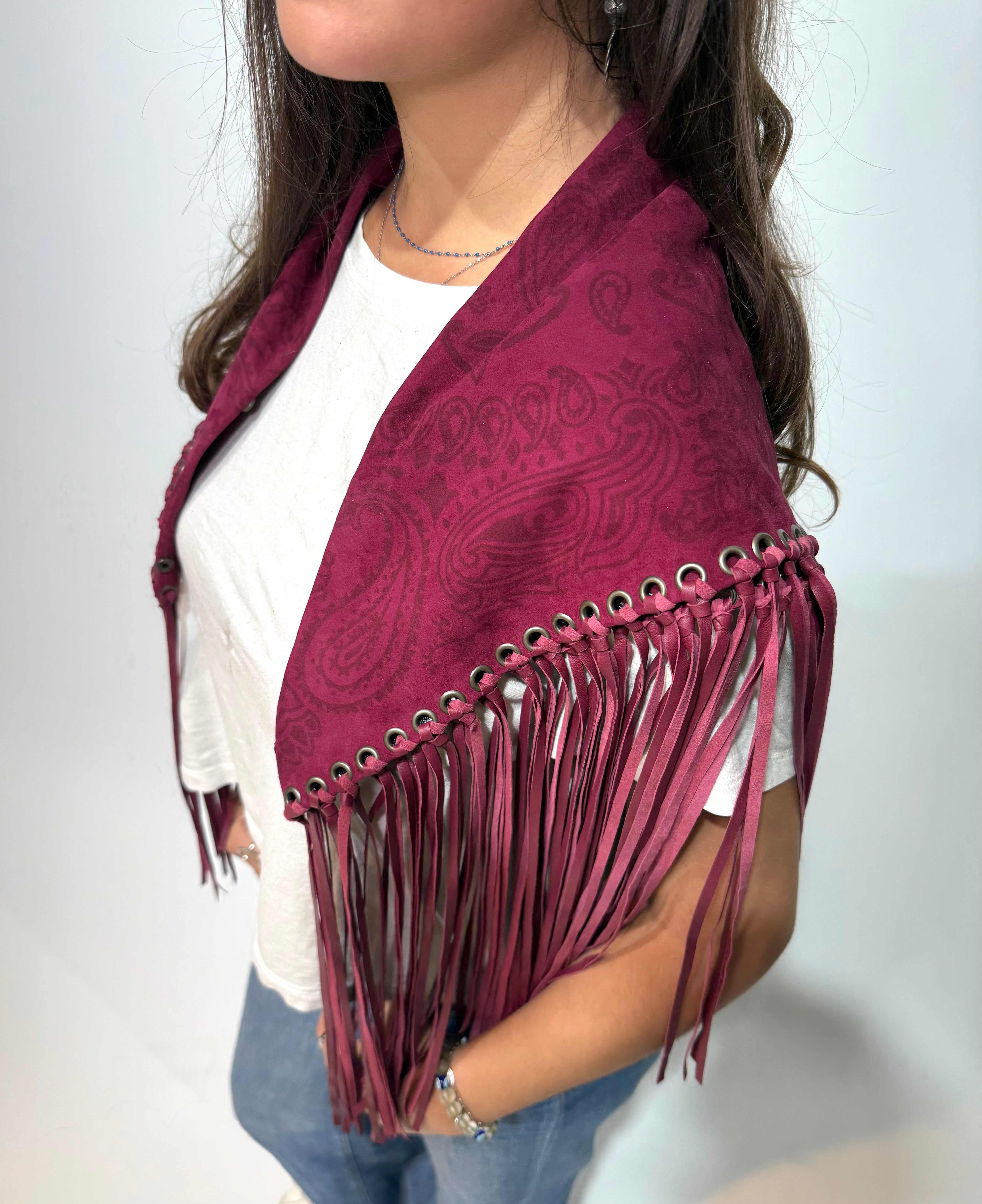 Signature Large Bandanna Scarf Rasberry