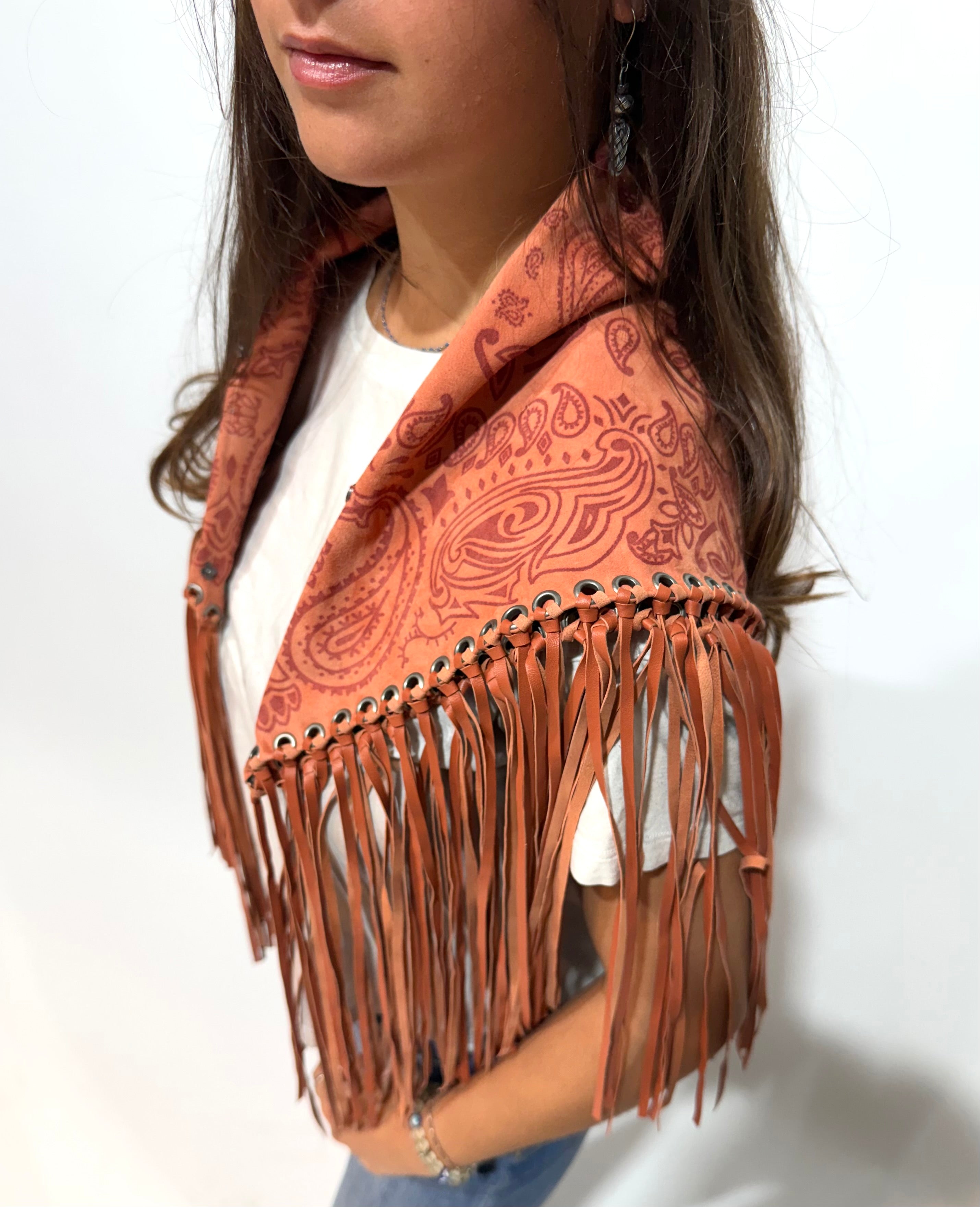 Signature Large Bandanna Scarf Coral