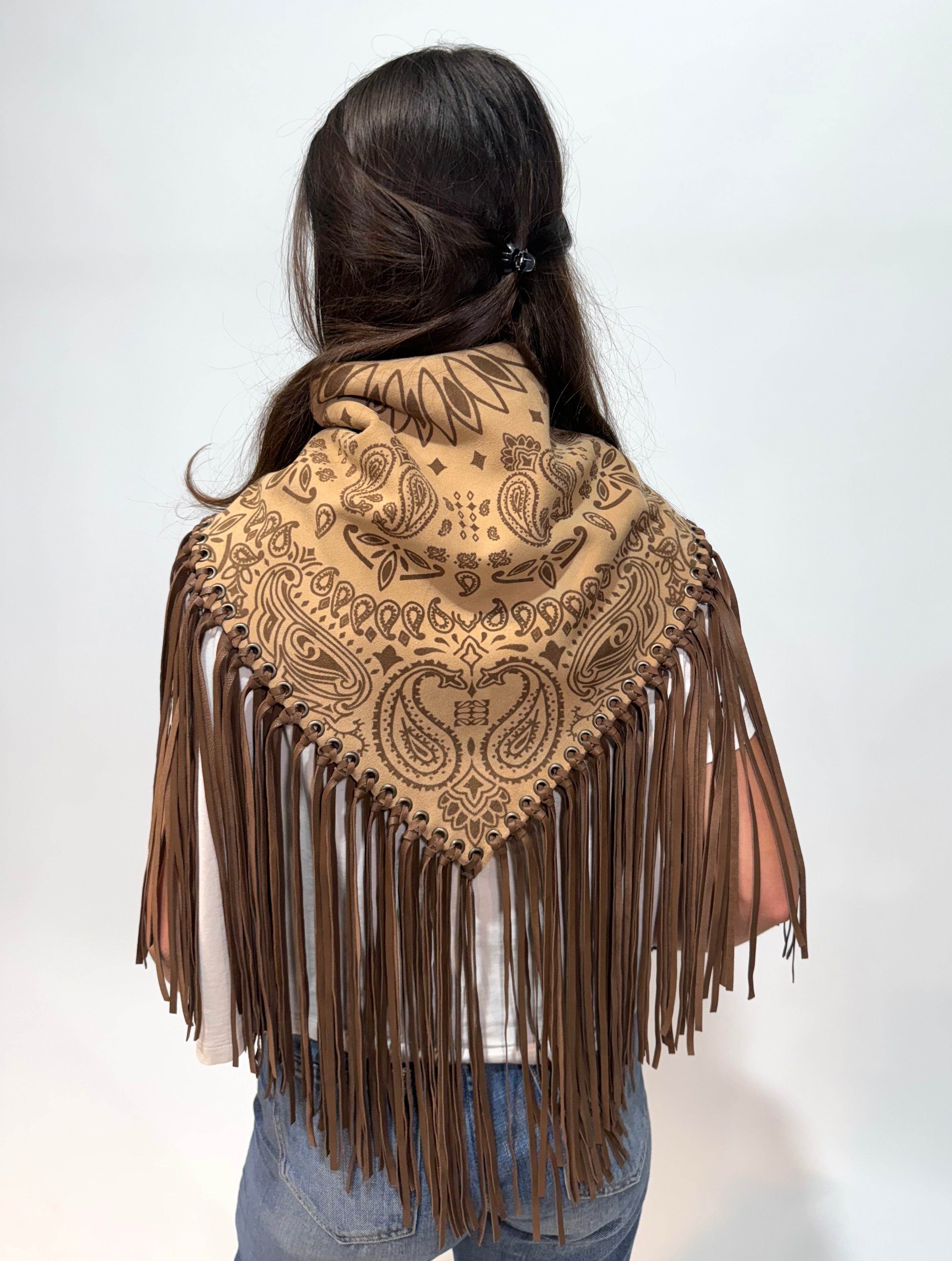 Signature Large Bandanna Scarf Latte