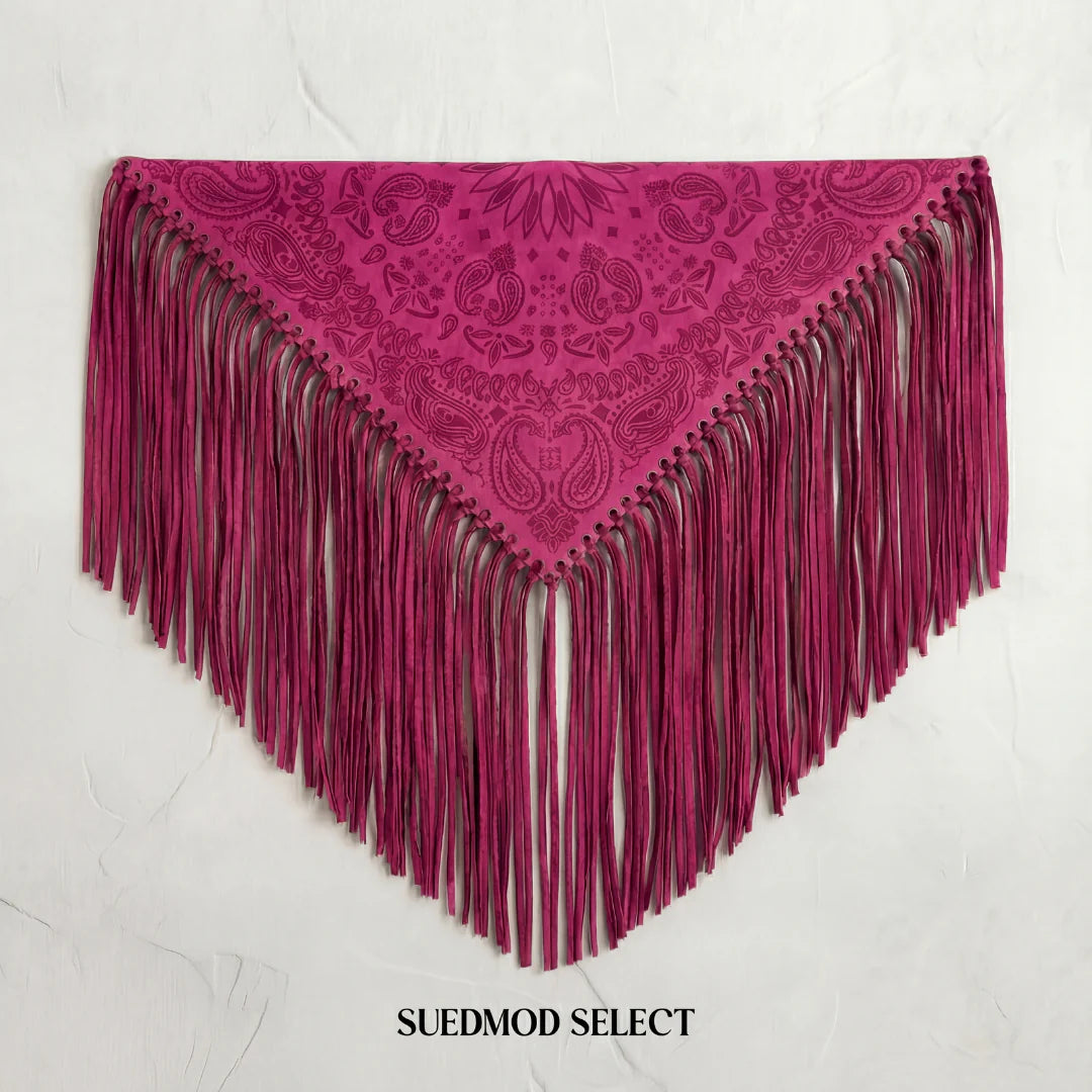 Signature Large Bandanna Scarf Fushia