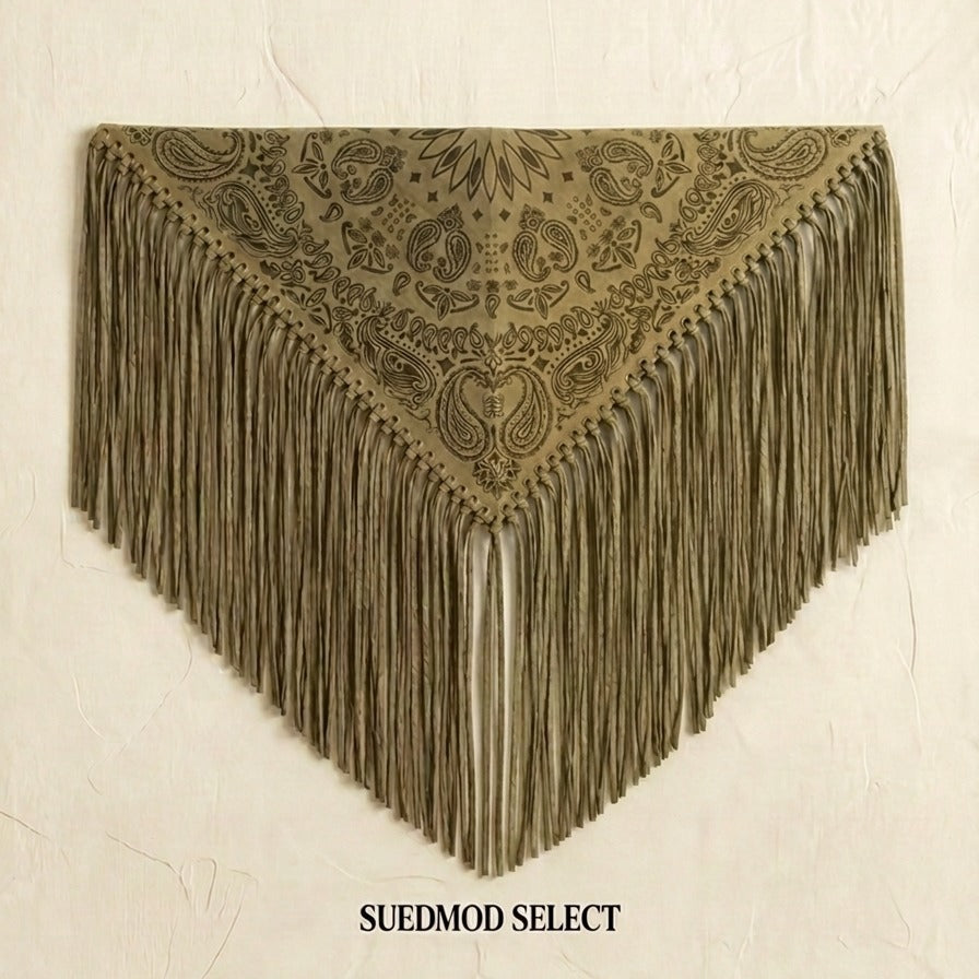 Signature Large Bandanna Scarf Golden Olive