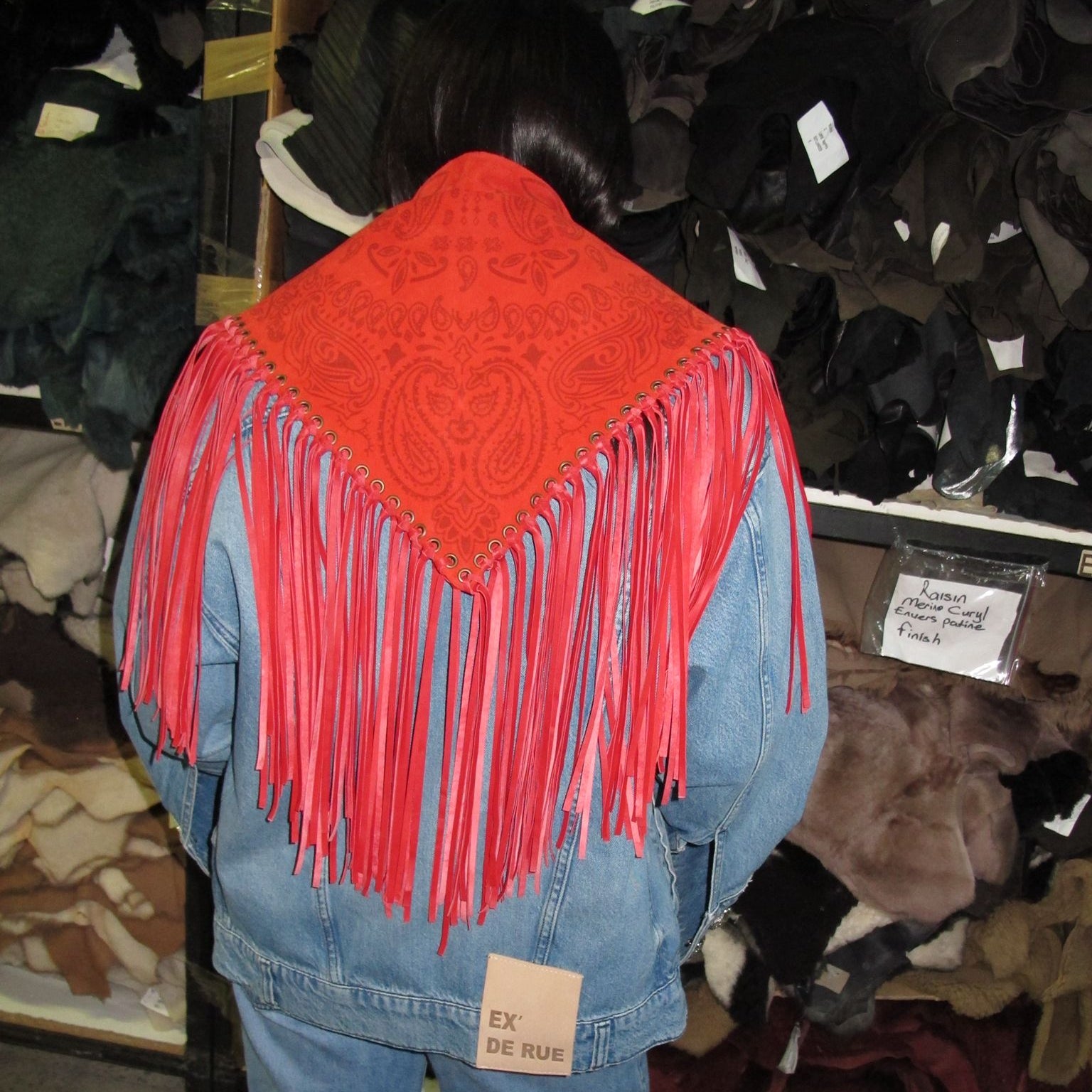 Signature Large Bandanna Scarf Red
