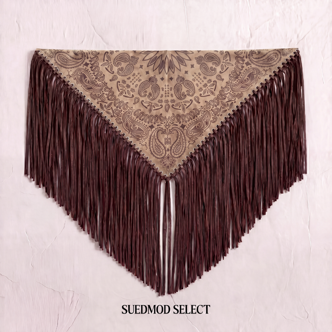 Signature Small Bandanna Scarf Cream & Brown