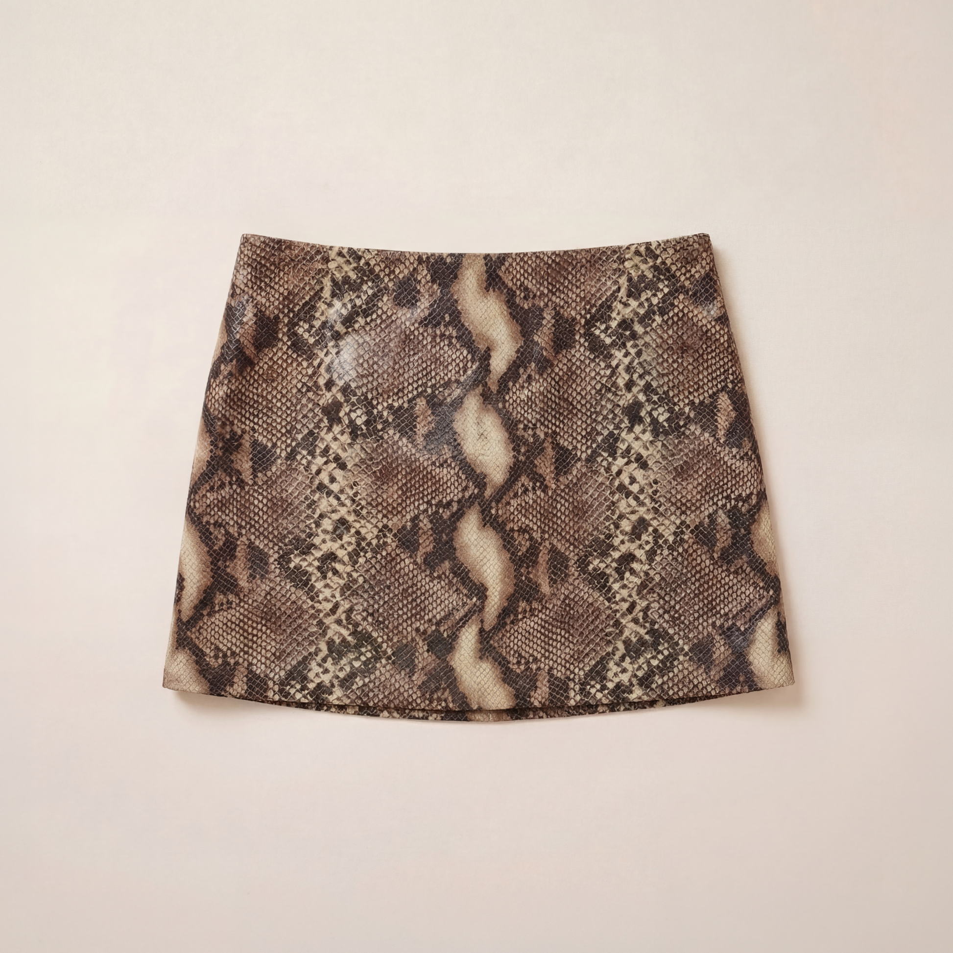 Snake Skin Mini Skirt