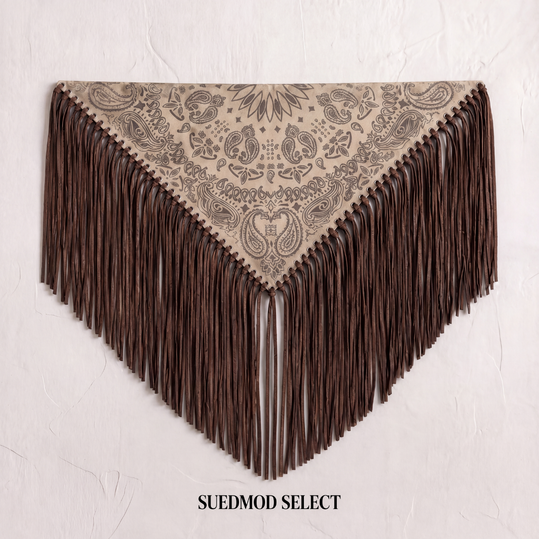 Signature Small Bandanna Scarf Cream & Light Brown