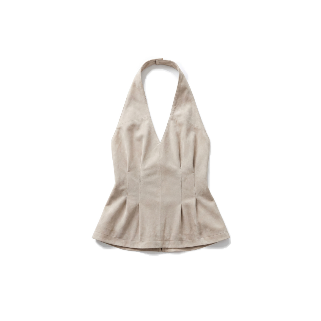 Suede Halter Top