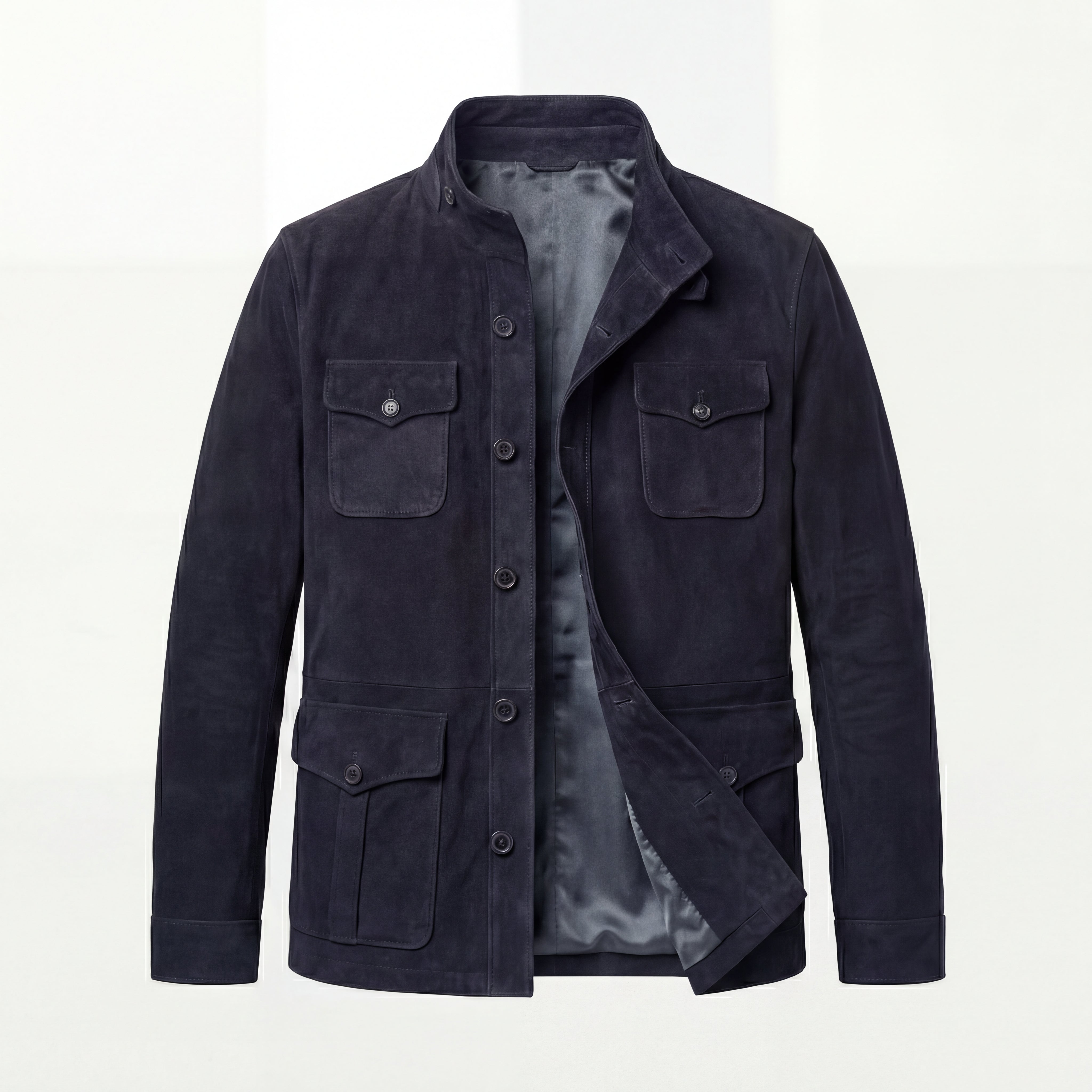 Dexter Jacket with Neck - Dark Ink