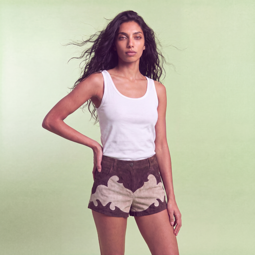 Studded Western Short